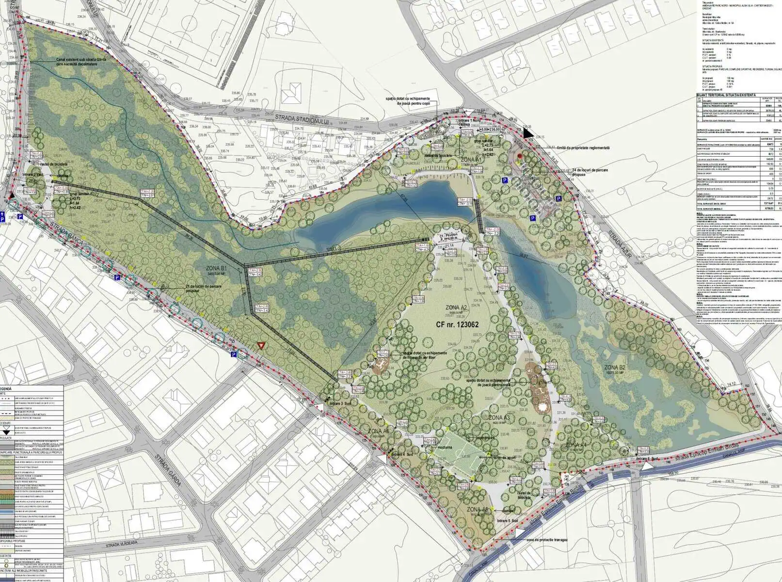 Plan de amenajare Parc Nord Alba Iulia